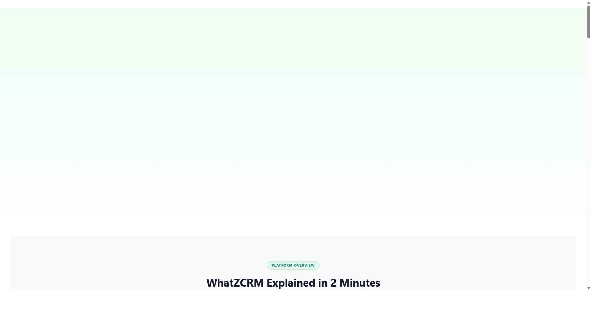 WhatZCRM website